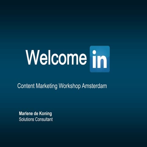 Content Marketing Workshop