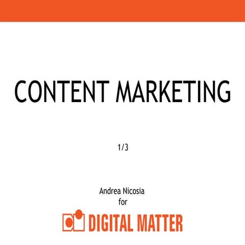 Content Marketing basics