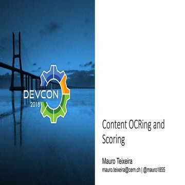 Content OCRing and Scoring