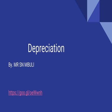 depreciation Lesson