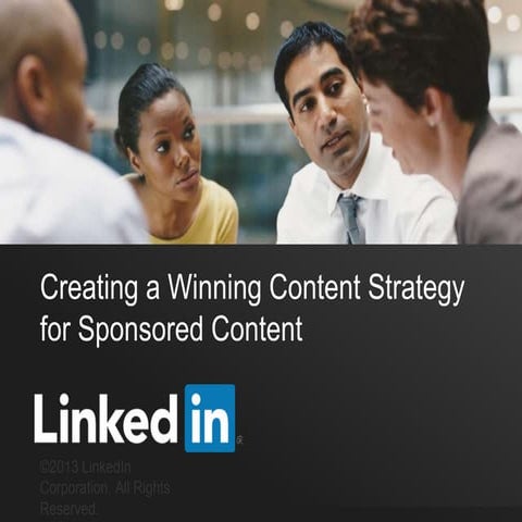 Live Webinar: Creating a Winning Content Strategy for Sponsored Content