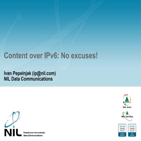 Content over IPv6: no excuses