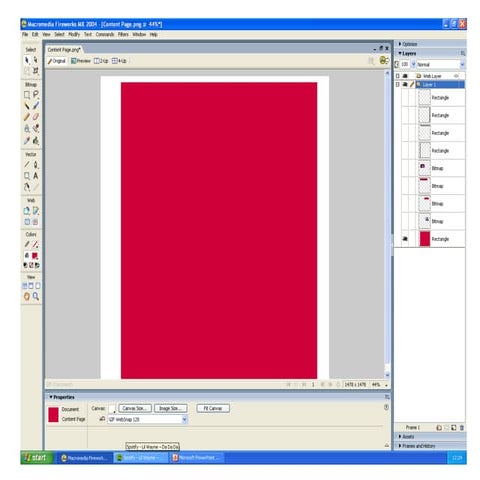 Content page creation