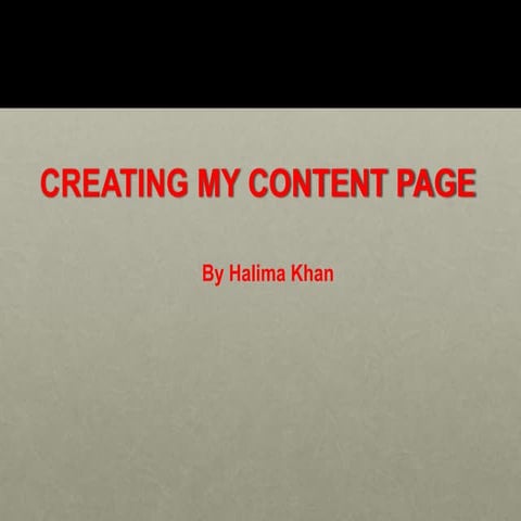 Content page powrpoint