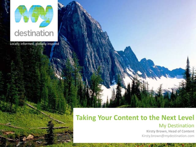 Content presentation - Bangkok Conference 2012