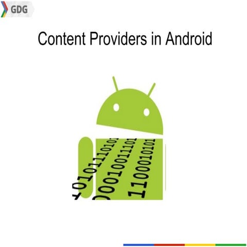 Content providers in Android | PPT