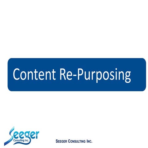 Content re-purposing