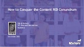 How to Conquer the Content ROI Conu...