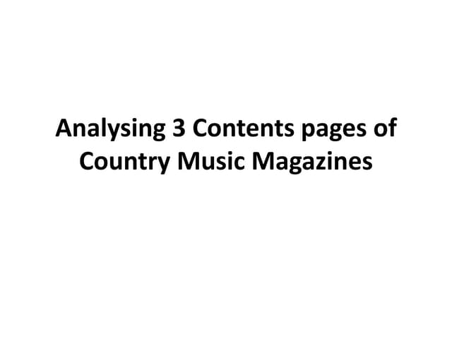 Contents