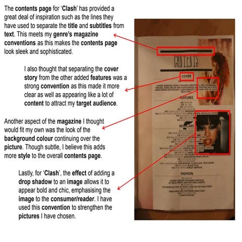 Contents Page Deconstruction 