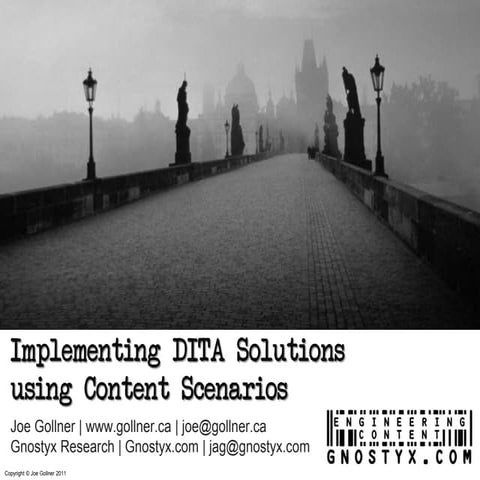Implementing DITA Solutions using Content Scenarios