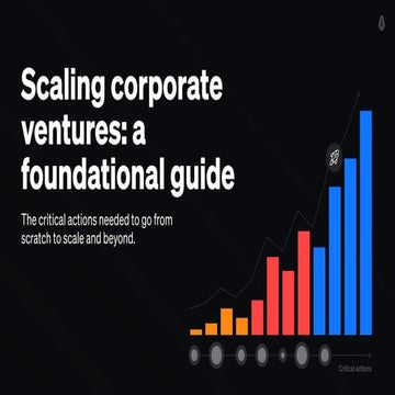 Scaling corporate ventures: the foundations.