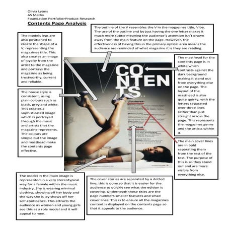 Contents pageanalysis