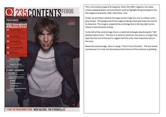 Mixed Genre Contents Page Analysis | DOCX