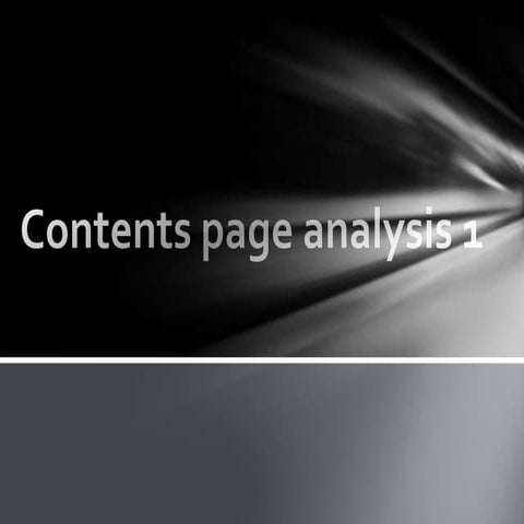 Kerrang Magazine Contents Page Analysis | DOCX