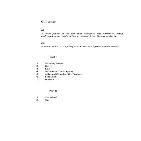 Contents page and foreword for 'she'