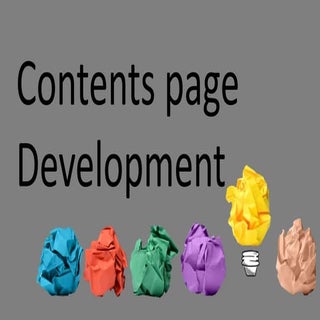 Contents page apresentation develop...
