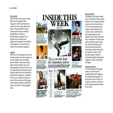 Contents Page Analysis