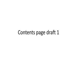 Contents page draft 1