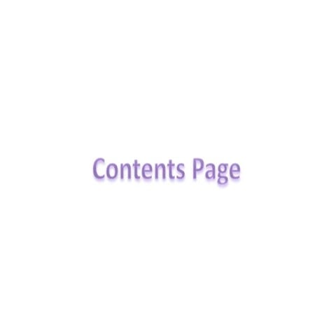 Contents Page stages powerpoint