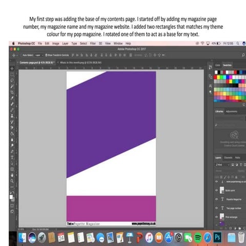 Step by step process of my school magazine | PPTX
