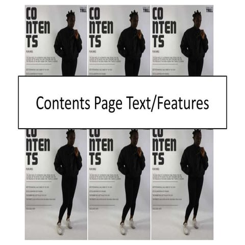 Contents Page Text/Features