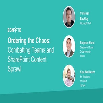 Ordering the Chaos: Combatting Teams and SharePoint Content Sprawl