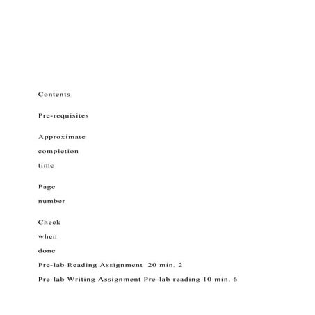 Contents Pre-requisites Approximate .docx