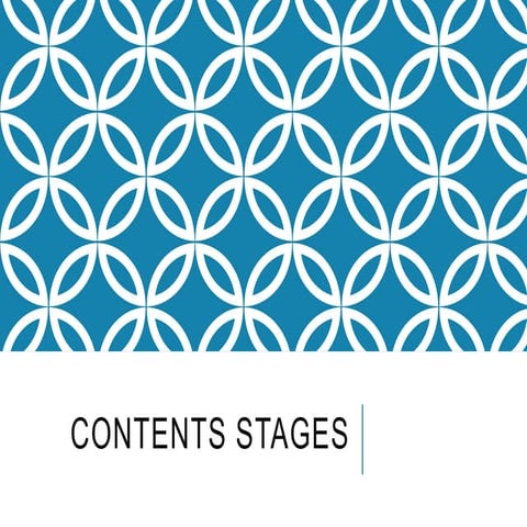 Contents stages
