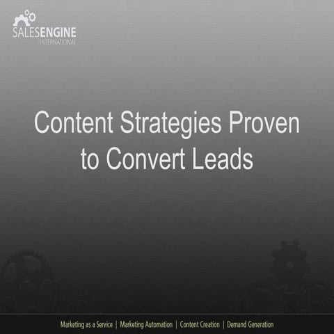 Content Strategies Proven to Convert Leads