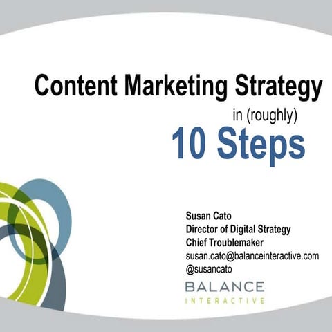 Content Marketing in (roughly) 10 Steps