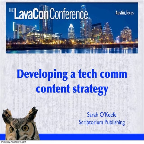 Content strategy in technical communication