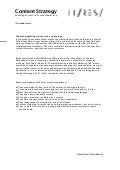 Content Strategy
