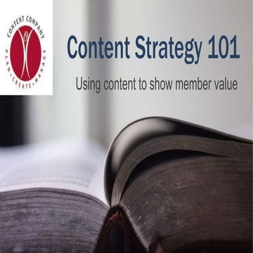 Content strategy for associations