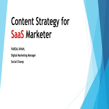 Content strategy for Saas Marketer