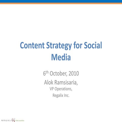 Content strategy for social media 