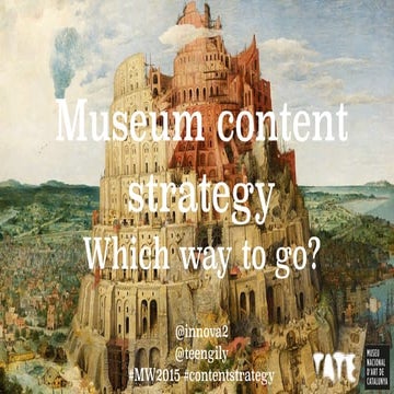 Content Strategy Workshop Museums and the Web 2015 Chicago