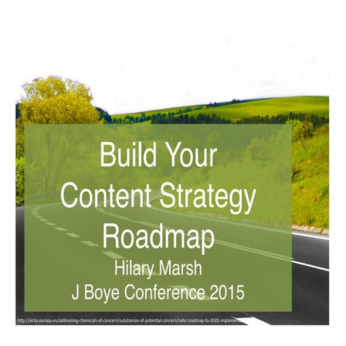 Build your content strategy roadmap
