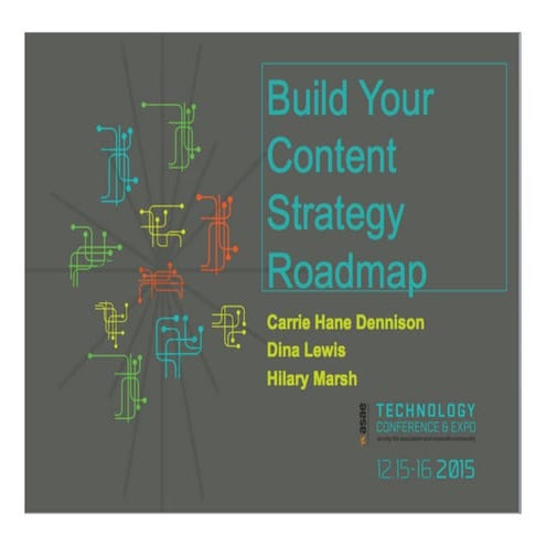Content strategy roadmap - ASAE Tech2015