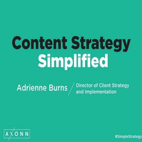 Content strategy simplified