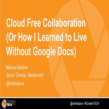 Cloud Free Collaboration (Or How I Learned to Live Without Google Docs ...