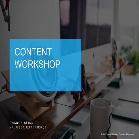 Content Workshop - Creating Effective Content for Your Website