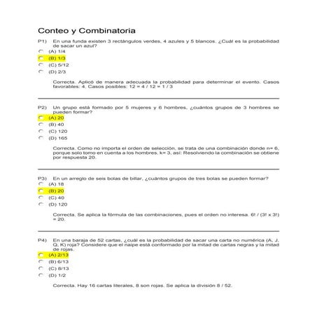 Conteo y combinatoria