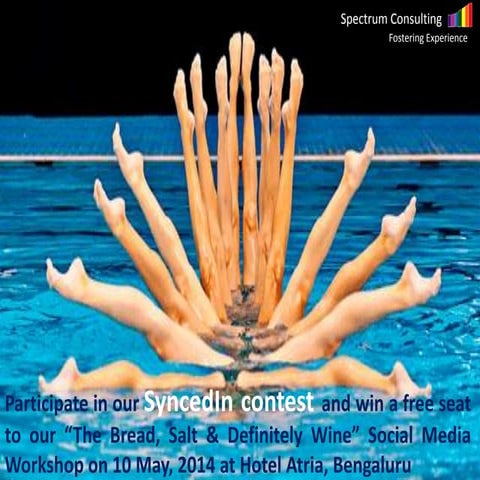 Participate in our SyncedIn contest and win a free seat to our “The Bread, Sa...