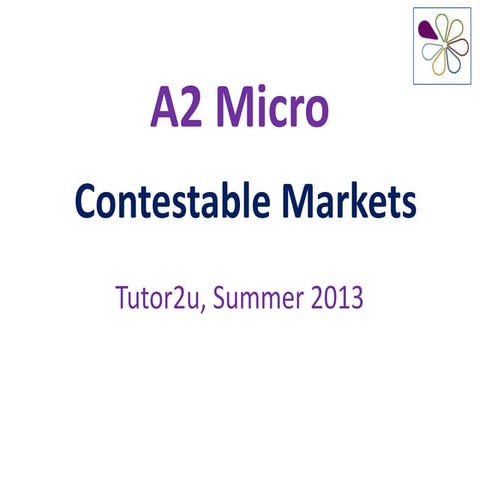 Contestable Markets