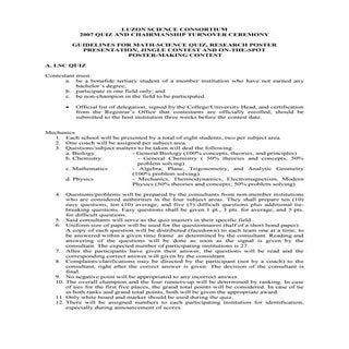 Contest guidelines2007 songposter