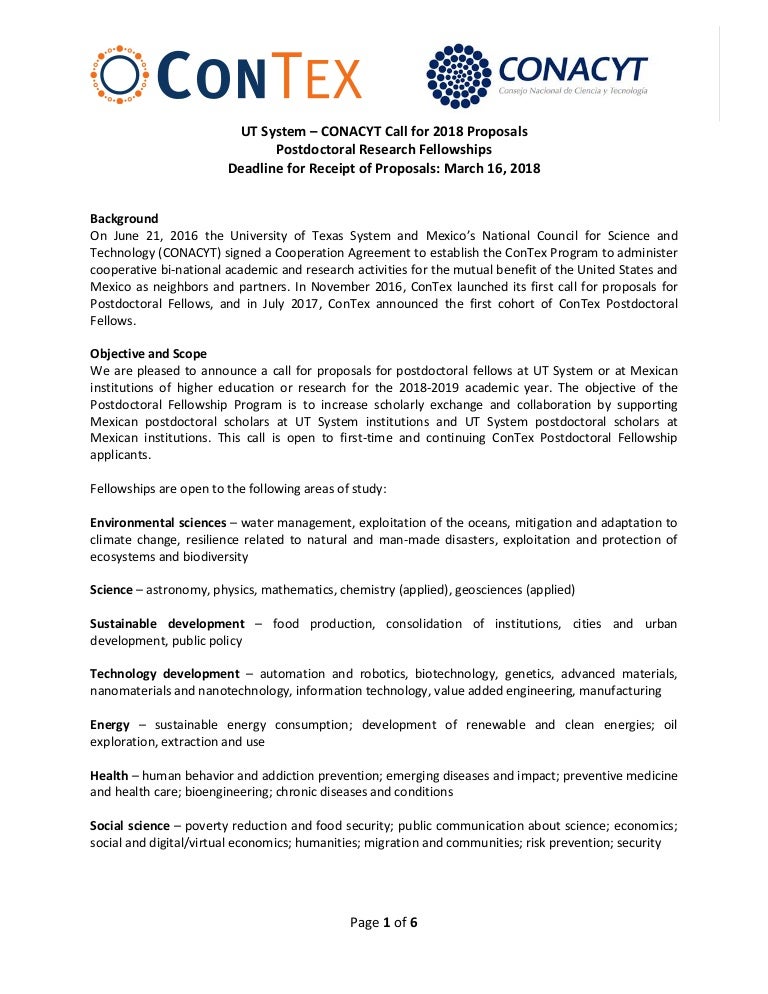 Postdoctoral fellowship research proposal example pdf image