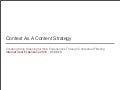 Context As A Content Strategy: Creating More Meaningful Web Experiences Through Contextual Filtering