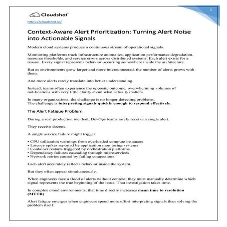 Context-Aware Alert Prioritization Turning Alert Noise into Actionable ...