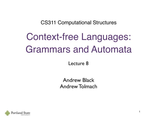 Context free langauges